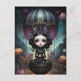 Heißluftballon Postkarte