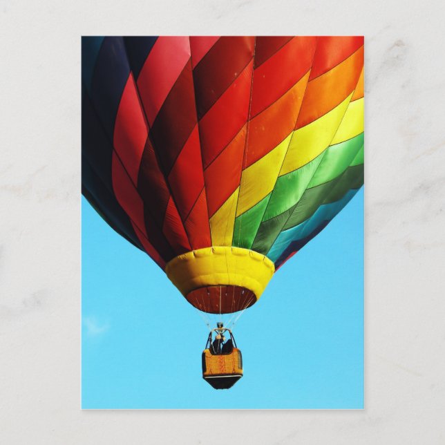 Heißluftballon - Postkarte (Vorderseite)