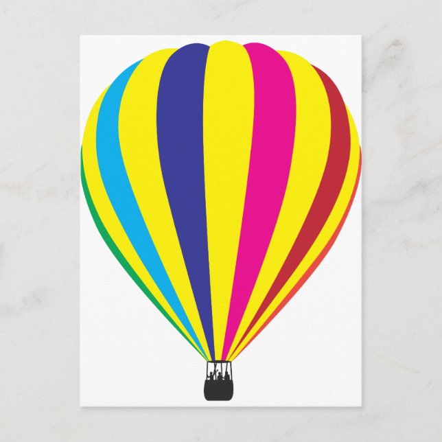 Heißluftballon Postkarte (Vorderseite)