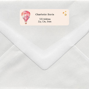 Heißluftballon Rosa Rücksendeadresse