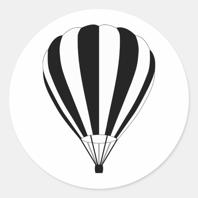 Heißluftballon Runder Aufkleber (Vorderseite)