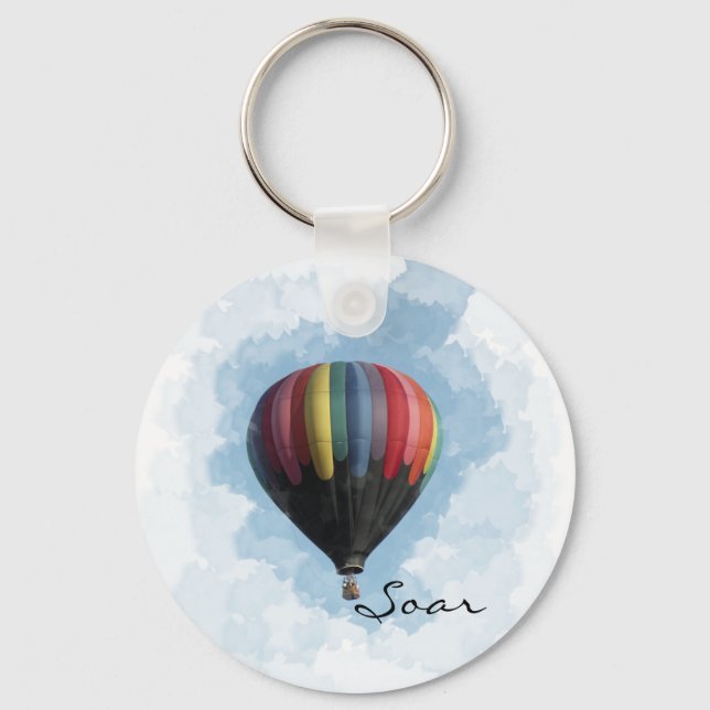 Heißluftballon-Schlüsselanhänger Schlüsselanhänger (Vorderseite)