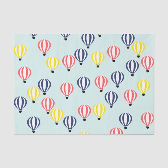 Heißluftballon Seidenpapier (Vorderseite)