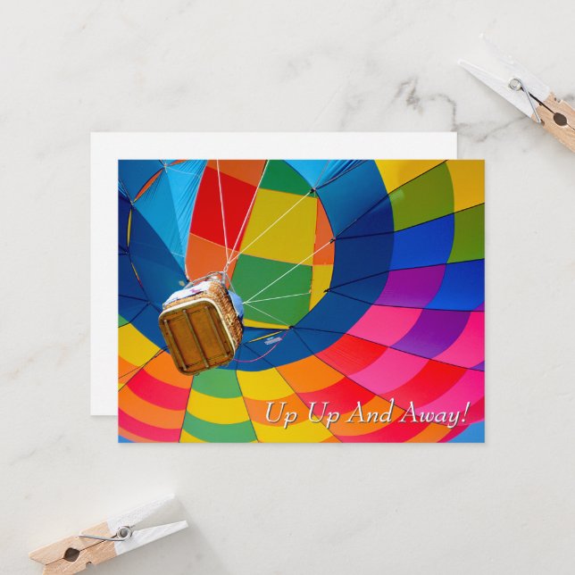 Heißluftballon-Spektakel (Vorderseite/Rückseite Beispiel)