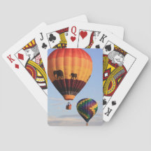Heißluftballon-Spielkarten
