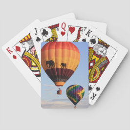 Heißluftballon-Spielkarten Spielkarten