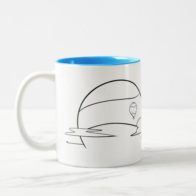 Heißluftballon Sun Kaffee Tasse (Links)