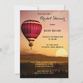 Heißluftballon Sunset Bridal Dusche Einladung