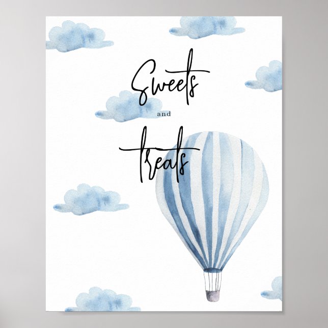 Heißluftballon - Süßigkeiten und Leckereien Poster (Vorne)
