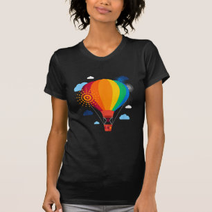Heißluftballon T - Shirt Heißluftballonfahrten Fes