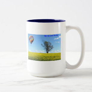 Heißluftballon-Tasse Zweifarbige Tasse