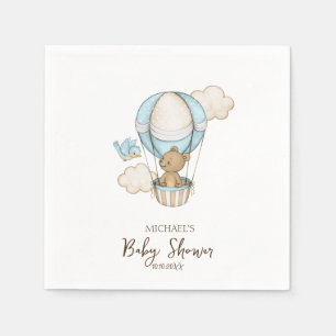Heißluftballon Teddy Bear Cloud Bird Baby Dusche Serviette