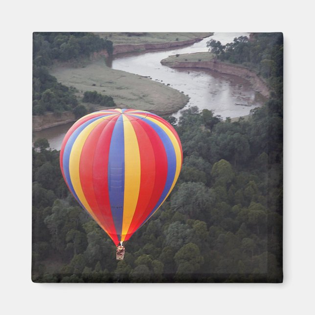 Heißluftballon über dem Mara River Magnet (Vorne)