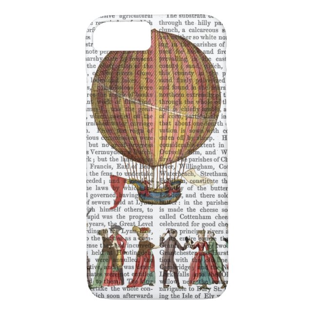 Heißluftballon und Menschen Case-Mate iPhone Hülle (Rückseite)