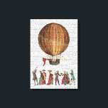 Heißluftballon und Menschen Leinwanddruck<br><div class="desc">Transport & Reisen</div>