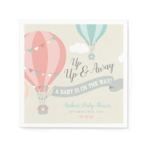Heißluftballon Up & Away Babydusche