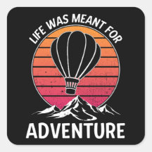 Heißluftballon Vintag Retro Sunset Adventure