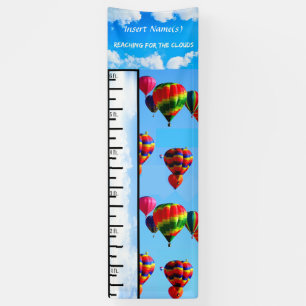Heißluftballon-Wachstumsdiagramm Banner