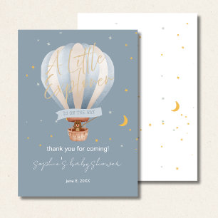 Heißluftballon Whimsical Süßer Teddybär Dankeskarte