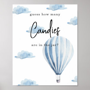 Heißluftballon - Wie viele Bonbons Poster