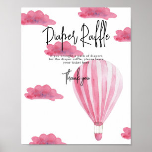 Heißluftballon - Windelverlosungsspiel Poster