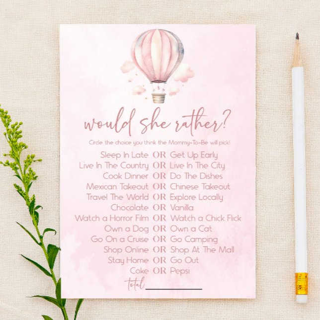 Heißluftballon würde sie eher Baby-Dusche-Spiel (Von Creator hochgeladen)