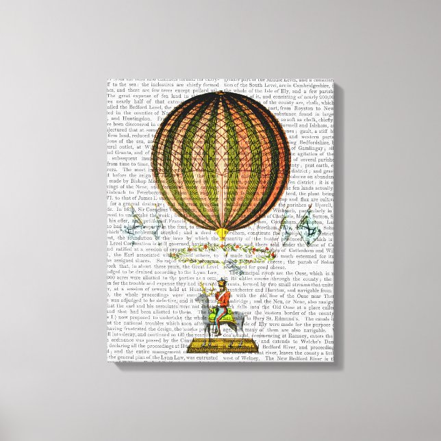 Heißluftballon Zephire Leinwanddruck (Vorderseite)