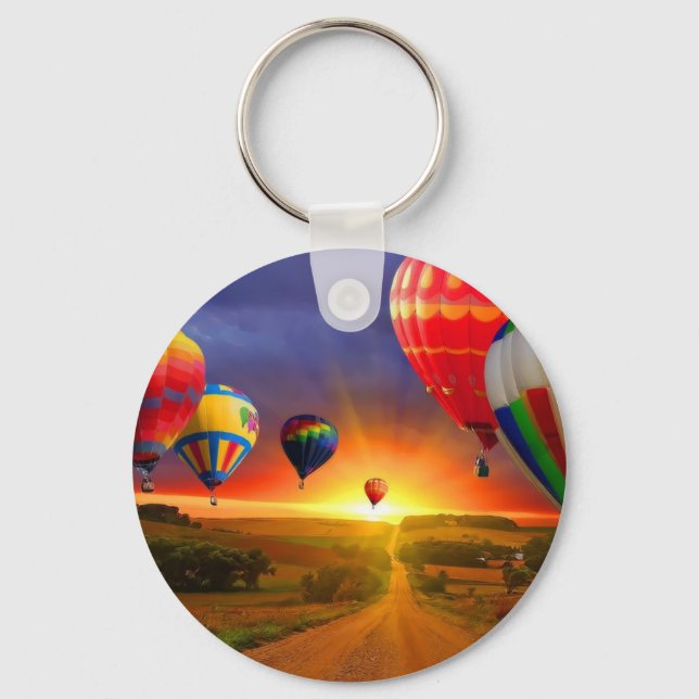 Heißluftballonbild Schlüsselanhänger (Vorderseite)