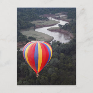 Heißluftballonfahren über den Mara-Fluss Postkarte