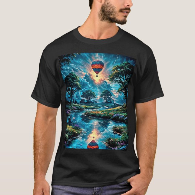 Heißluftballonflug T-Shirt (Vorderseite)