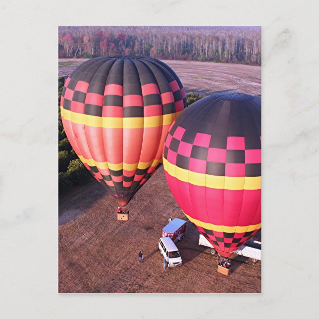 Heißluftballons 6 postkarte (Vorderseite)