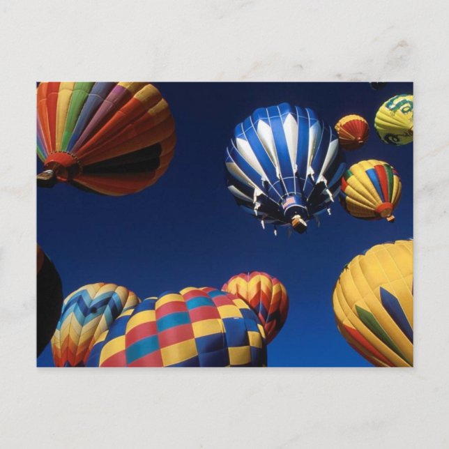 Heißluftballons aus der unteren Postkarte (Vorderseite)