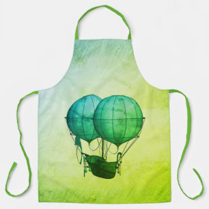 Heißluftballons aus Steampunk mit Schiff Green Schürze