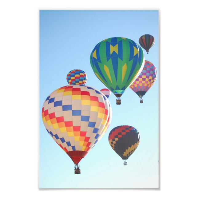 Heißluftballons drucken fotodruck (Vorne)