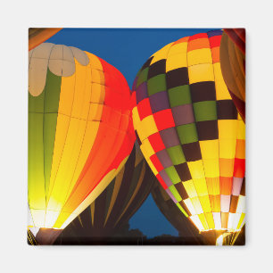 Heißluftballons glühen magnet