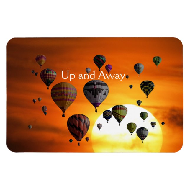 Heißluftballons im Fluganmagneten Magnet (Horizontal)