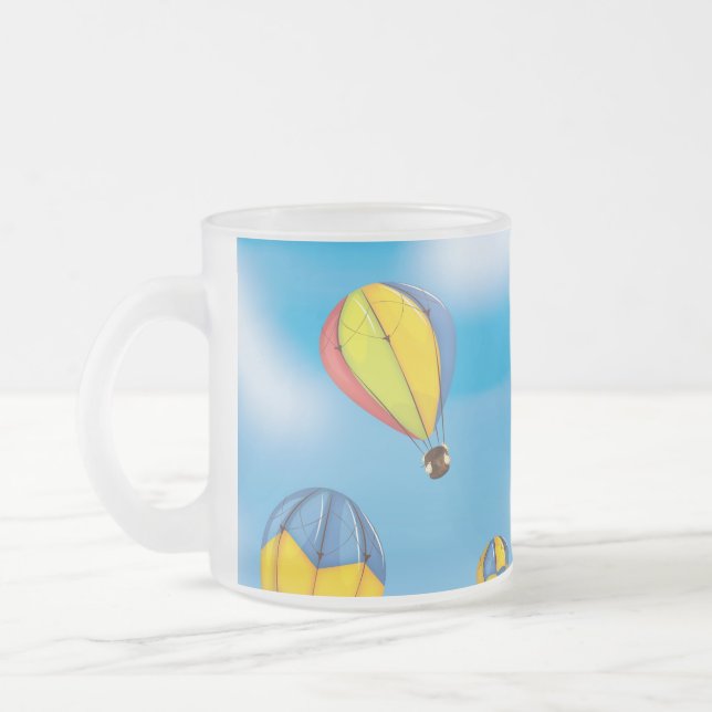 Heißluftballons Mattglastasse (Links)