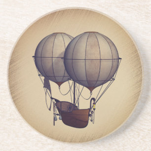 Heißluftballons mit Schiff Getränkeuntersetzer