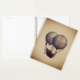 Heißluftballons mit Schiff Planer