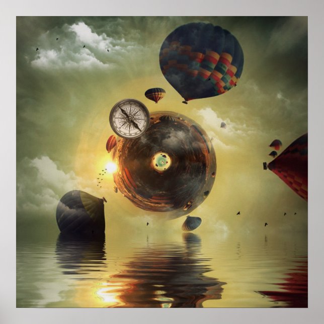 Heißluftballons Poster (Vorne)