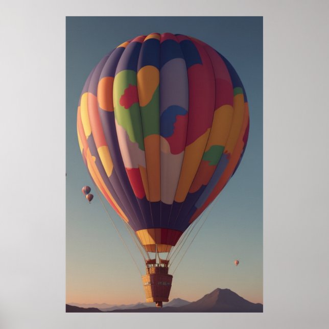 Heißluftballons Poster (Vorne)