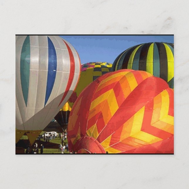 Heißluftballons Postkarte (Vorderseite)