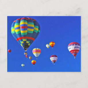 Heißluftballons Postkarte