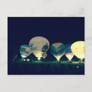 Heißluftballons Postkarte