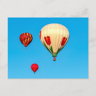 Heißluftballons Postkarte