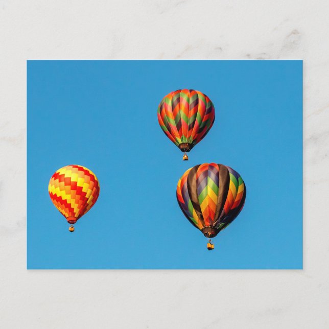 Heißluftballons Postkarte (Vorderseite)