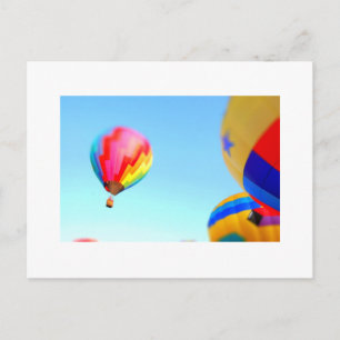 Heißluftballons Postkarte