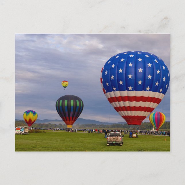Heißluftballons Postkarte (Vorderseite)
