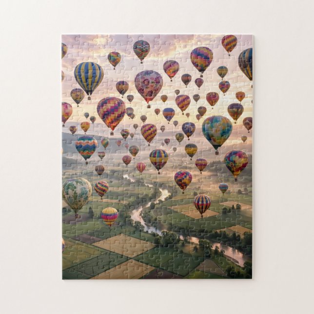 Heißluftballons Puzzle (Vertikal)