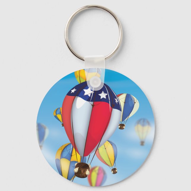 Heißluftballons Schlüsselanhänger (Vorderseite)